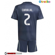 Otroške Nogometnih dresov Real Madrid Daniel Carvajal #2 Gostujoči 2025-26 Kratki rokavi (+ hlače)